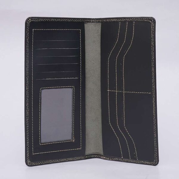 Minimalist Long Wallet - Black