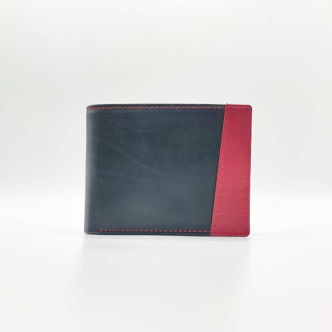 Contrast Leather Wallet
