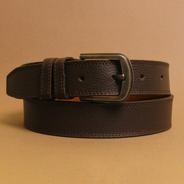 Grainy Jeans Belt - Dark Brown