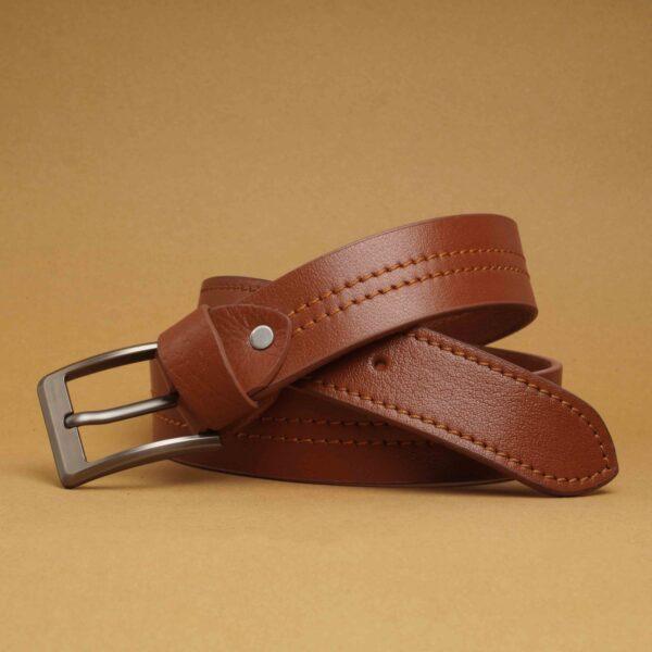 Premium Buffalo Belt - Mustard