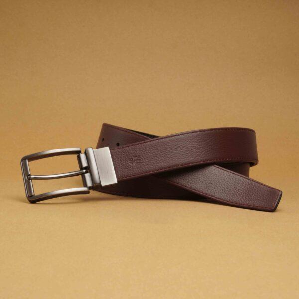 Dapper Reversible Belt - Black/Maroon