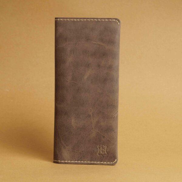 Sleek Long Wallet - Grey