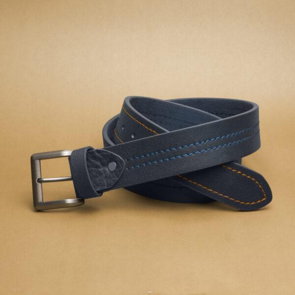 Premium Buffalo Belt - Navy Blue