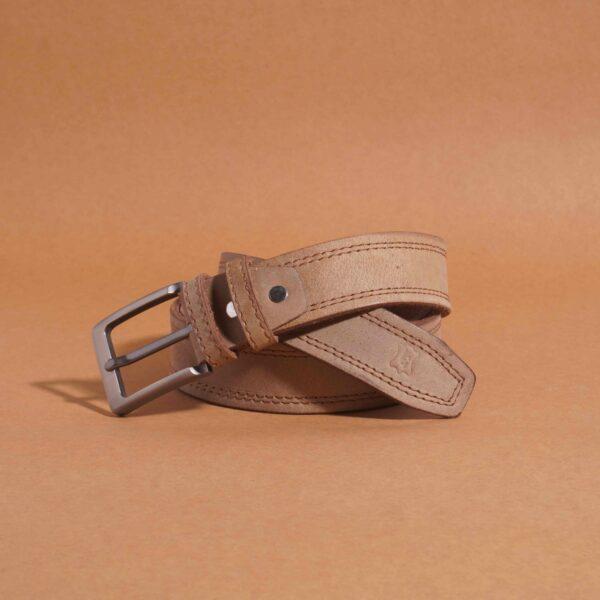 Crazy Horse Jeans Belt - Sand