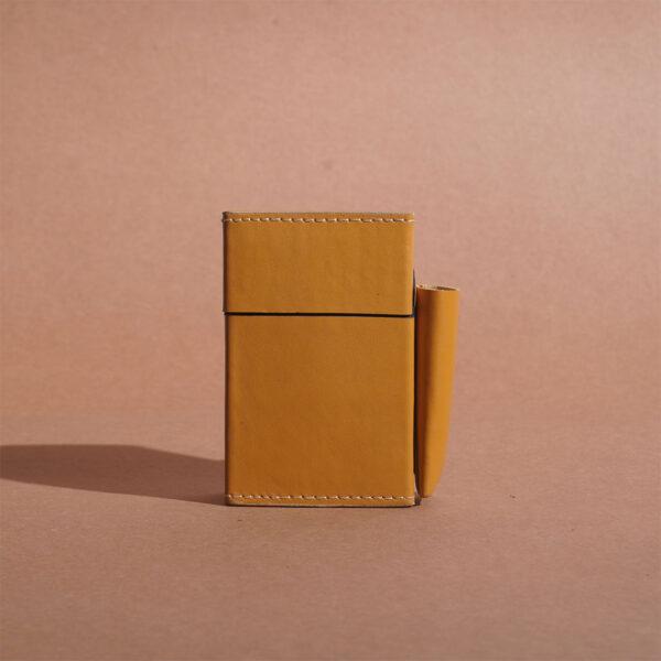 Leather Cigarette Case - Mustard