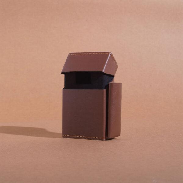 Leather Cigarette Case - Brown
