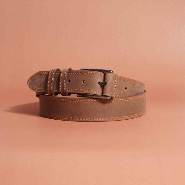 Premium Crazy Horse Jeans Belt - Light Brown